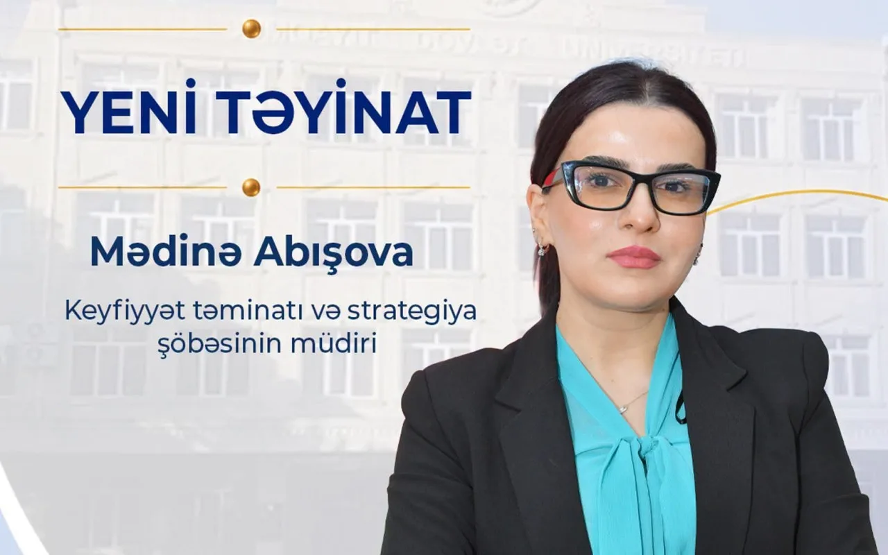 Mədinə Abışovaya&nbsp;VƏZİFƏ VERİLDİ