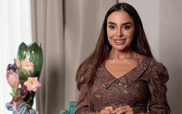 Leyla Əliyeva Yevlaxdan paylaşım etdi