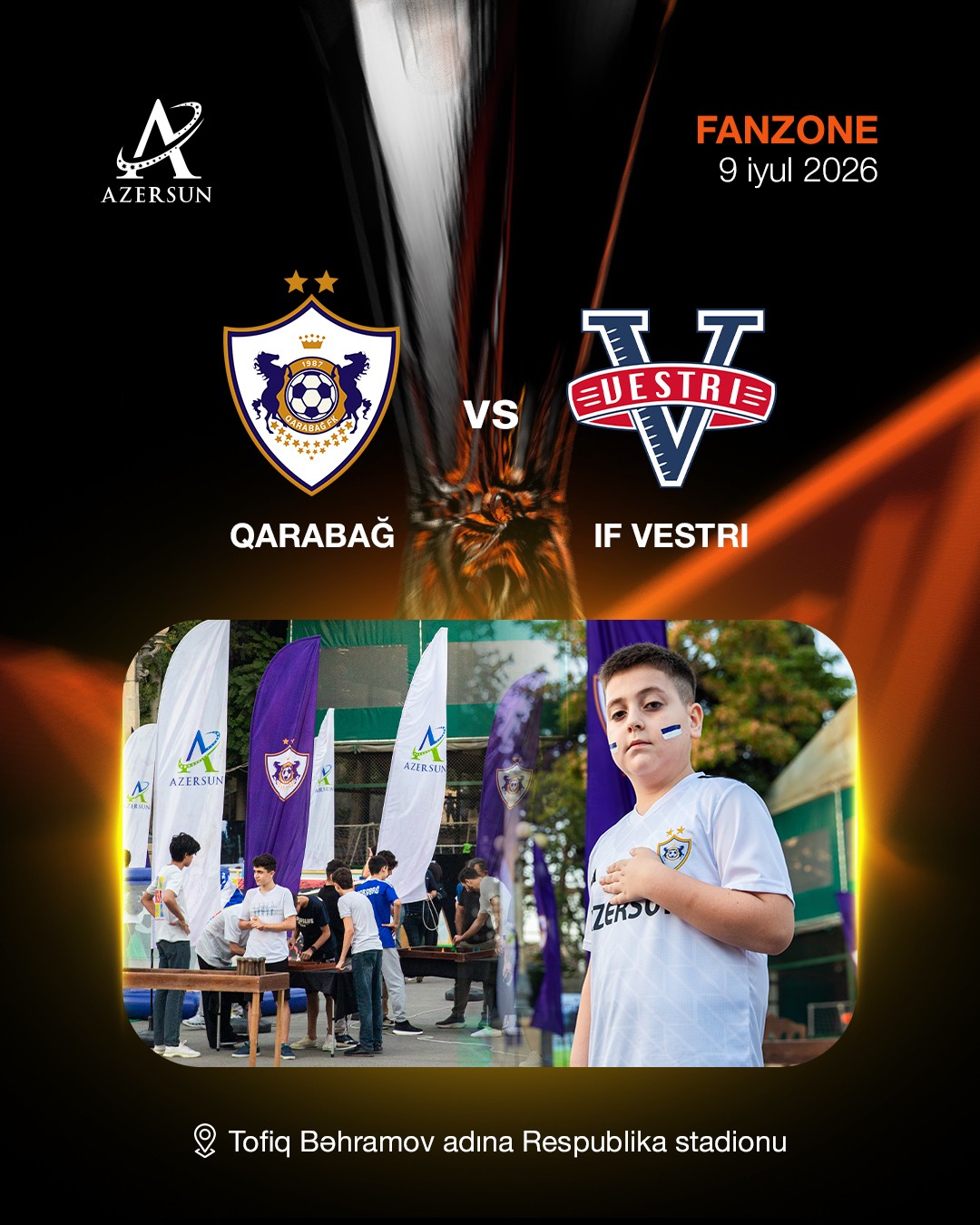 “Qarabağ”- “Vestri” oyunundan əvvəl fan zona təşkil olunacaq