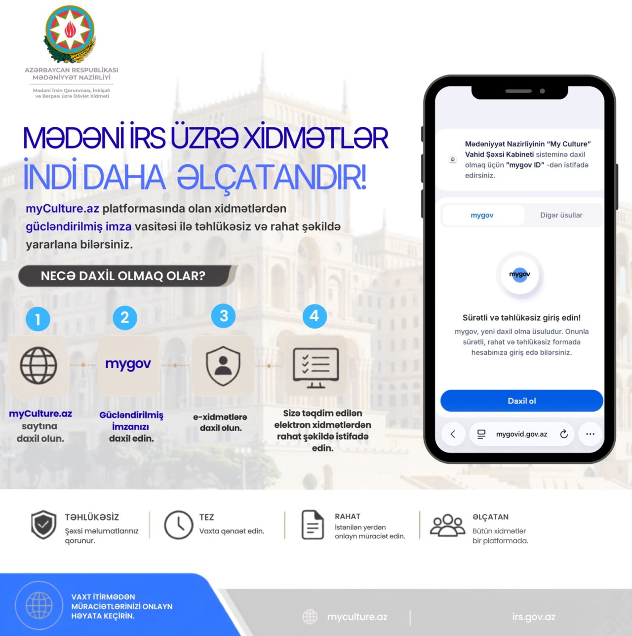 Mədəniyyət Nazirliyinin bu istiqamətdə tədbirləri DAVAM EDİR