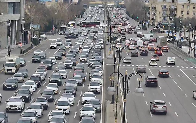 Bakıda bu yollarda sıxlıq var - SİYAHI&nbsp;