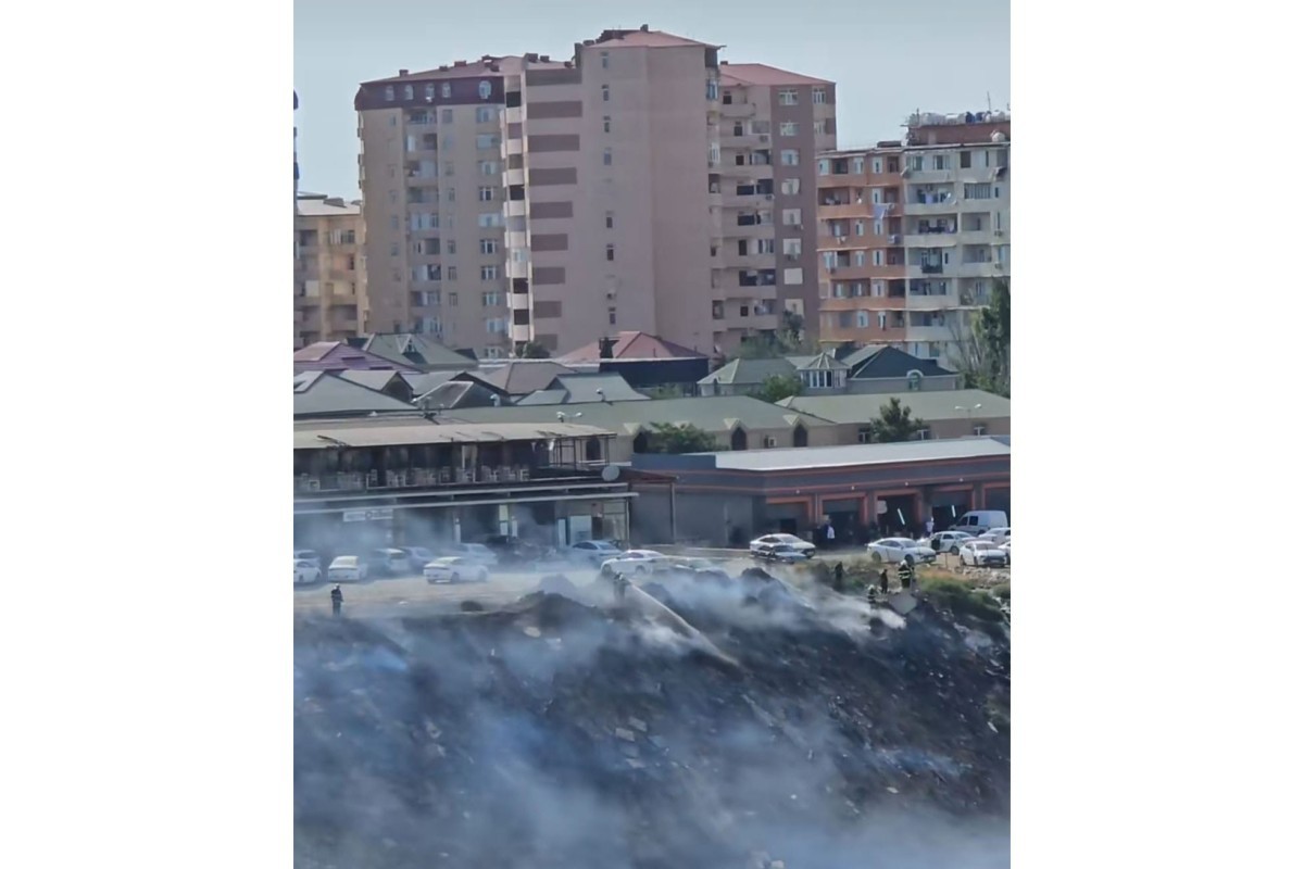 Açıq ərazidə baş verən yanğın SÖNDÜRÜLDÜ