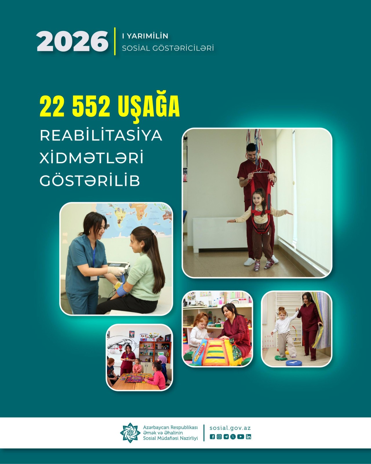 6 ayda 22552 uşağa reabilitasiya xidmətləri göstərilib