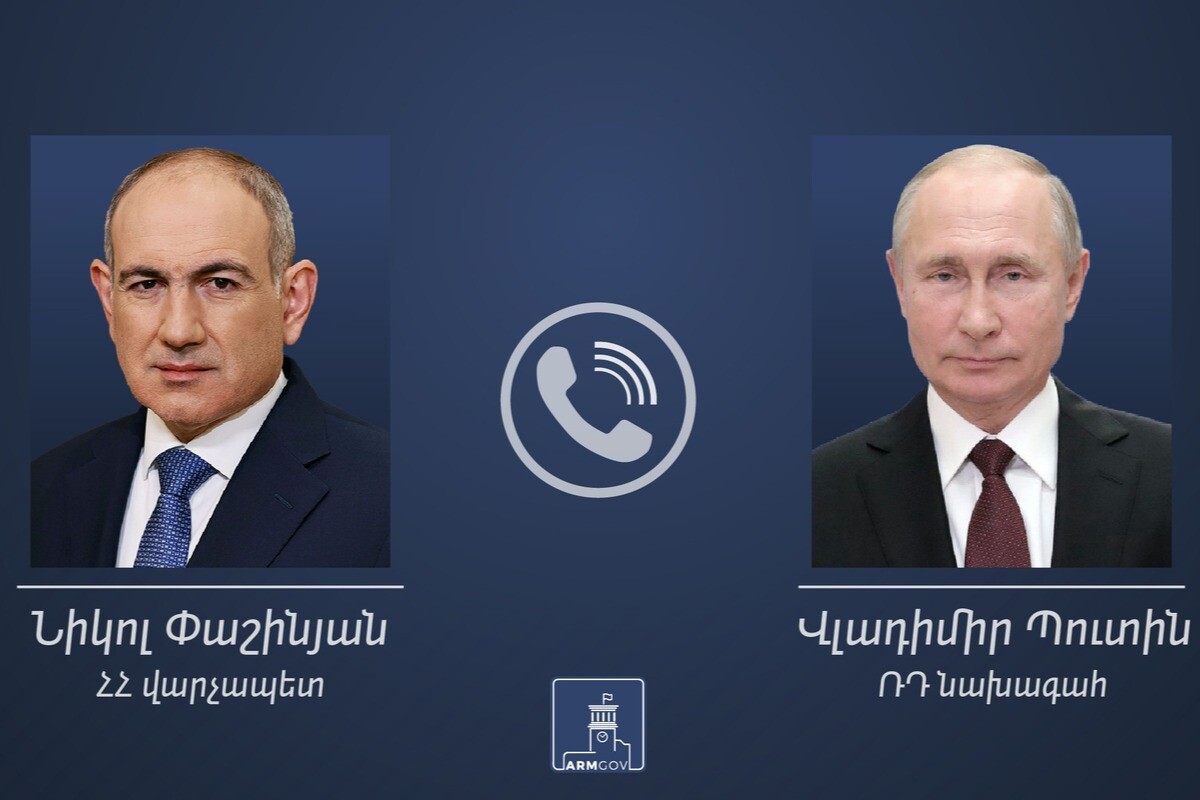 Paşinyan Putinlə telefonla danışdı