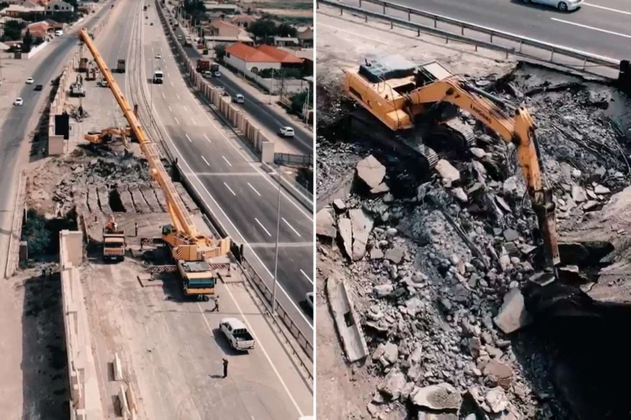 Bu magistral yoldakı körpü SÖKÜLÜR