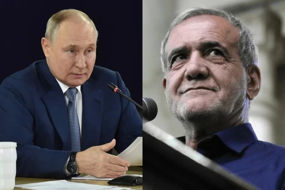 Putin Pezeşkianla Yaxın Şərqdəki vəziyyəti müzakirə edəcək 