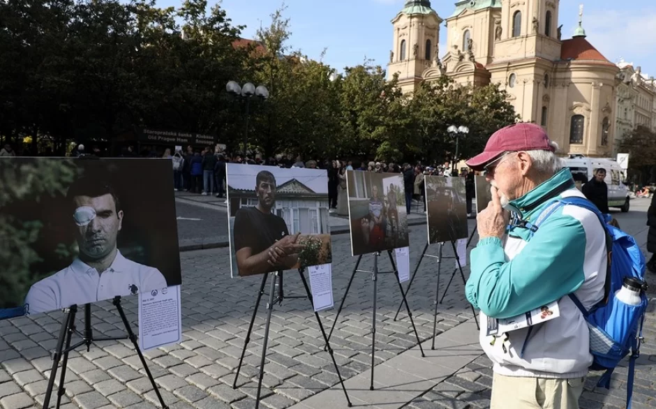 Çexiyada mina qurbanlarına həsr olunmuş fotosərgi KEÇİRİLİB - FOTOLAR