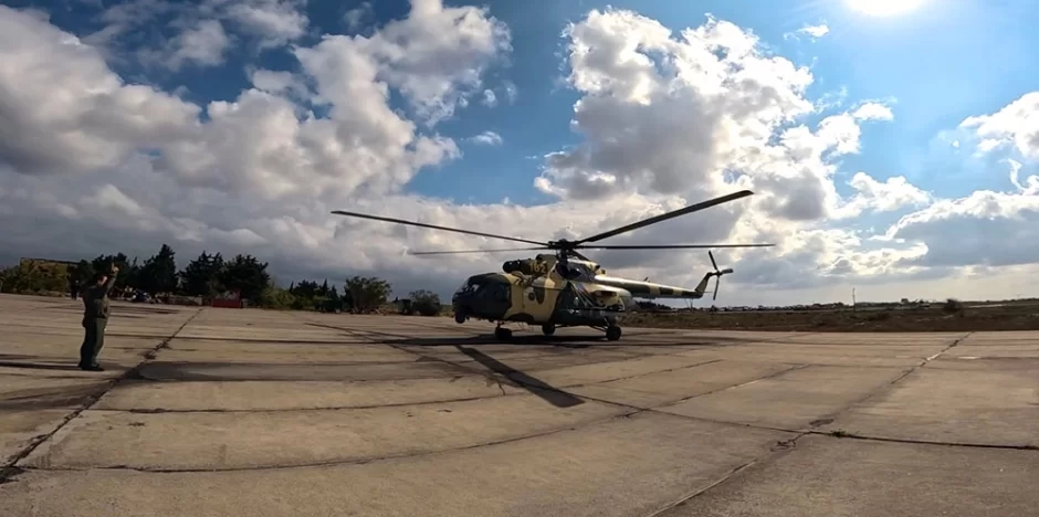 HHQ-nin helikopter bölmələri ilə təlim-məşq uçuşları keçirilib - VİDEO