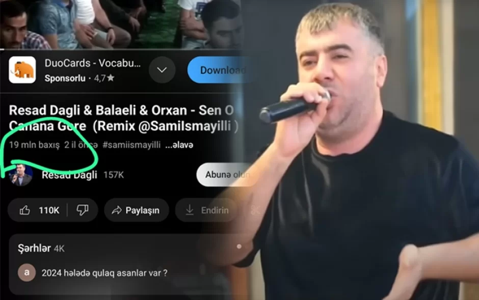 Rəşad Dağlı həbsdə olsa da, ifası rekord qırdı - FOTO