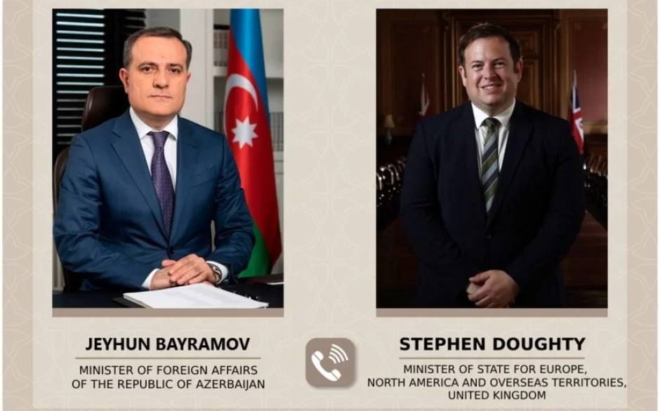 Ceyhun Bayramov britaniyalı nazirlə sülhdən danışdı