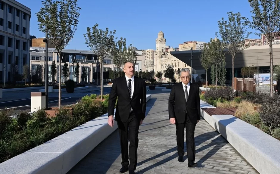 Prezident “28 May”da aparılan abadlıq işləri ilə tanış oldu