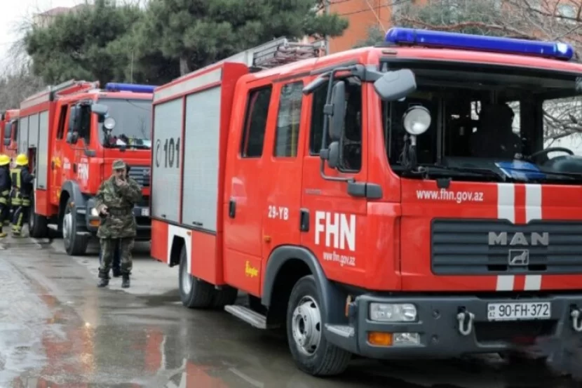 Yaşayış binasında YANĞIN BAŞ VERİB