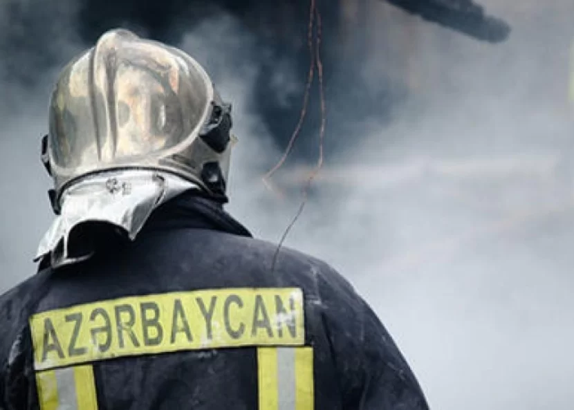 Bakıda obyekt yandı