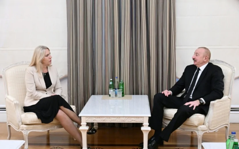 Prezident Jelka Tsviyanoviç ilə görüşdü - FOTO (YENİLƏNİB)