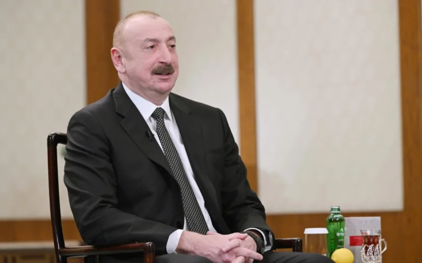 İlham Əliyev Çinin CGTN telekanalına müsahibə verdi - FOTOLAR
