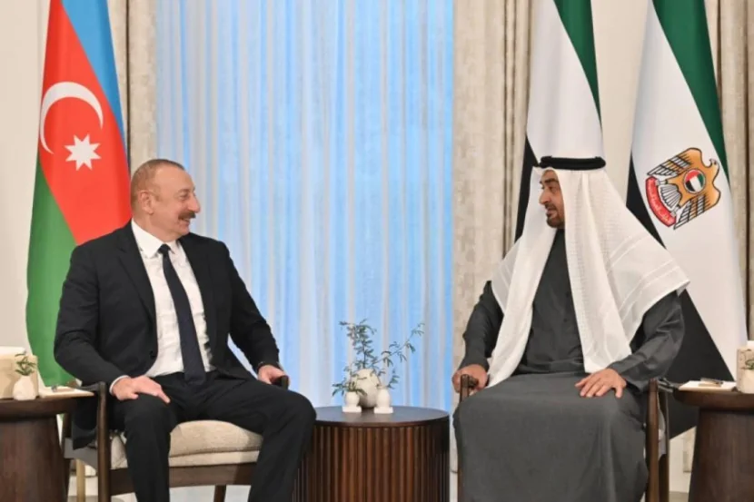 Prezidenti İlham Əliyev Zayed Al Nəhyana ilə ticari-iqtisadi əlaqələri müzakirə etdi