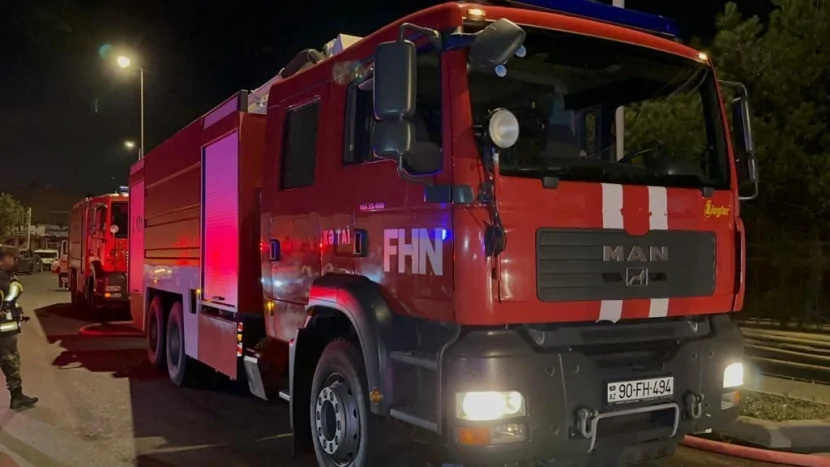 Goranboyda tikinti mağazasında YANĞIN OLDU