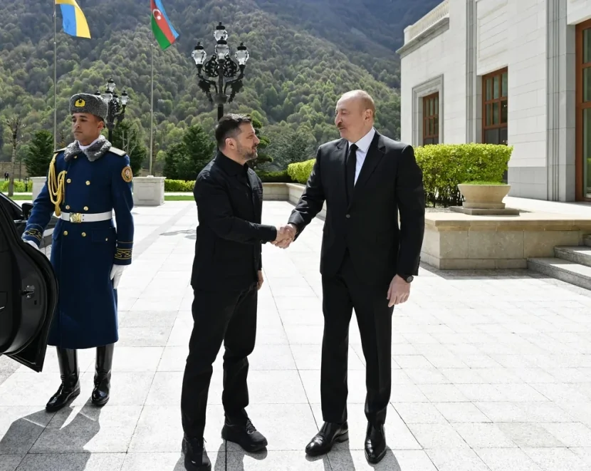 Volodimir Zelenski Azərbaycanda işgüzar səfərdədir - FOTO