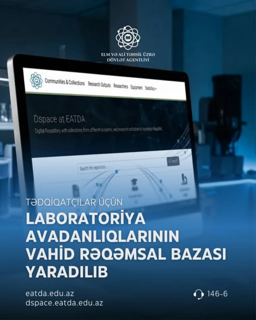 Elmi avadanlıqlara çıxışı asanlaşdıran yeni rəqəmsal platforma YARADILIB