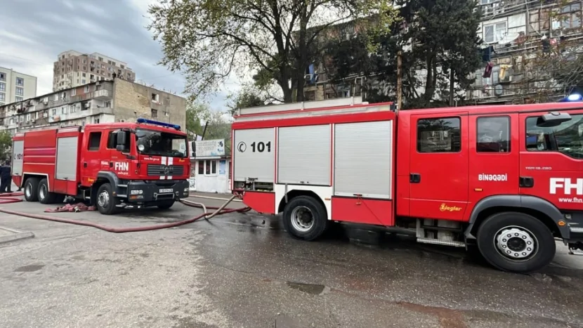 Bakıda universitetdə YANĞIN