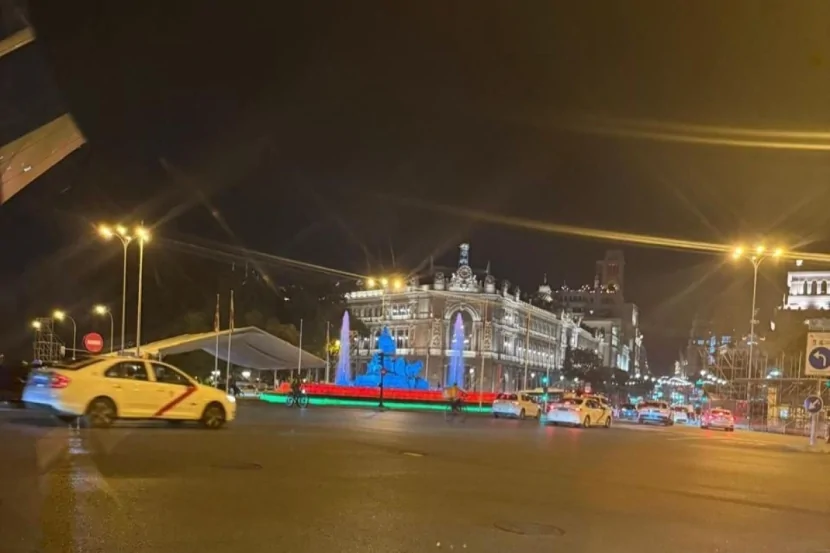 Madridin “Cibeles” fəvvarəsi Azərbaycan Bayrağı ilə işıqlandırılıb