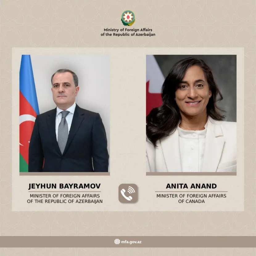 Ceyhun Bayramov kanadalı həmkarı ilə müzakirələr etdi