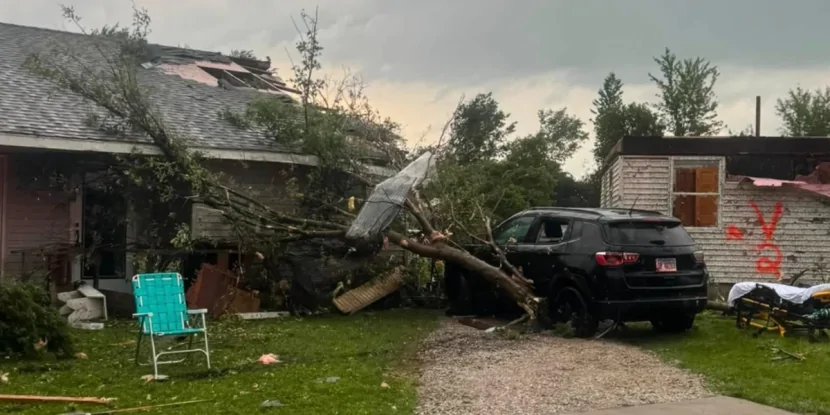 ABŞ-də GÜCLÜ TORNADO: Minlərlə insan elektriksiz qalıb